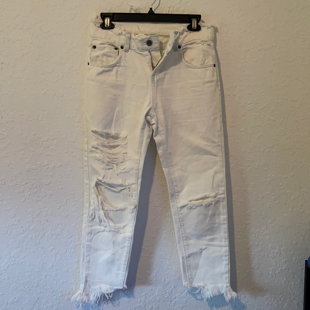 White jeans